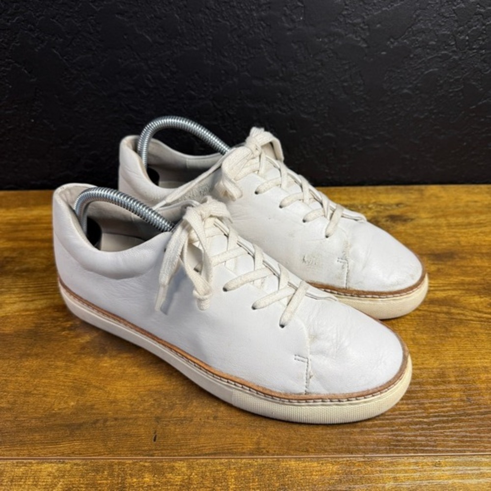 Johnston & Murphy J&C‎ TruFoam 78 14600 White Leather Sneakers Womens 9M